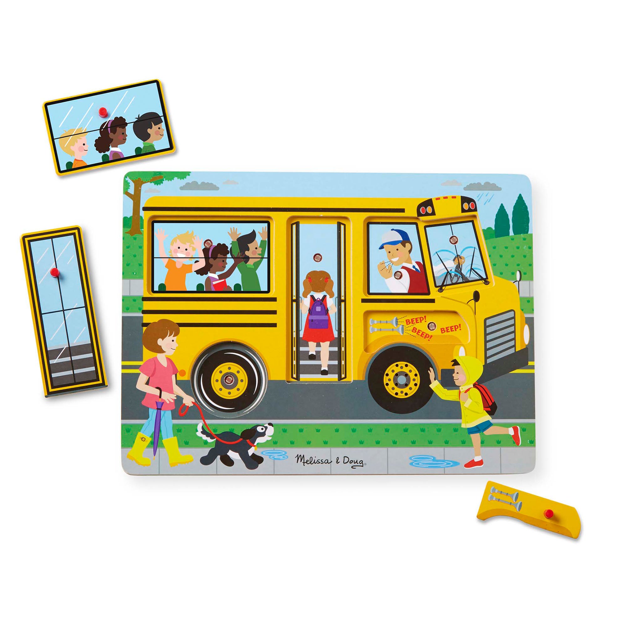 Пъзел Автобус Със Звуци - Пъзели - Melissa And Doug - BebeMama