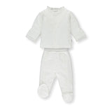 F1267 К-Кт 2 Ч. Born To Royal Ecru 1-3M/62Cm - Комплекти - Bebetto - BebeMama