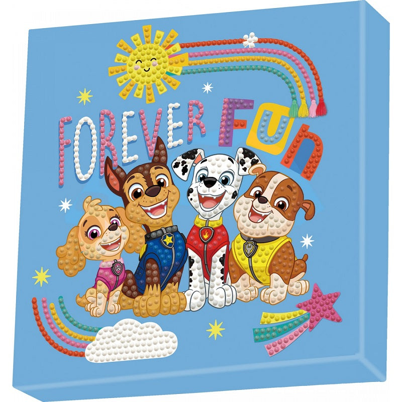 Диамантен Гоблен Paw Patrol Forever Fun - Аксесоари За Стая - Diamond Dotz - BebeMama