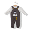 K3644 Гащеризон С Блуза Penguin Сив 92Cm - Гащеризони - Bebetto - BebeMama