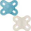 Залъгалка Pure Start Solid Син 0-2M 2Бр. - Залъгалки - Mam - BebeMama