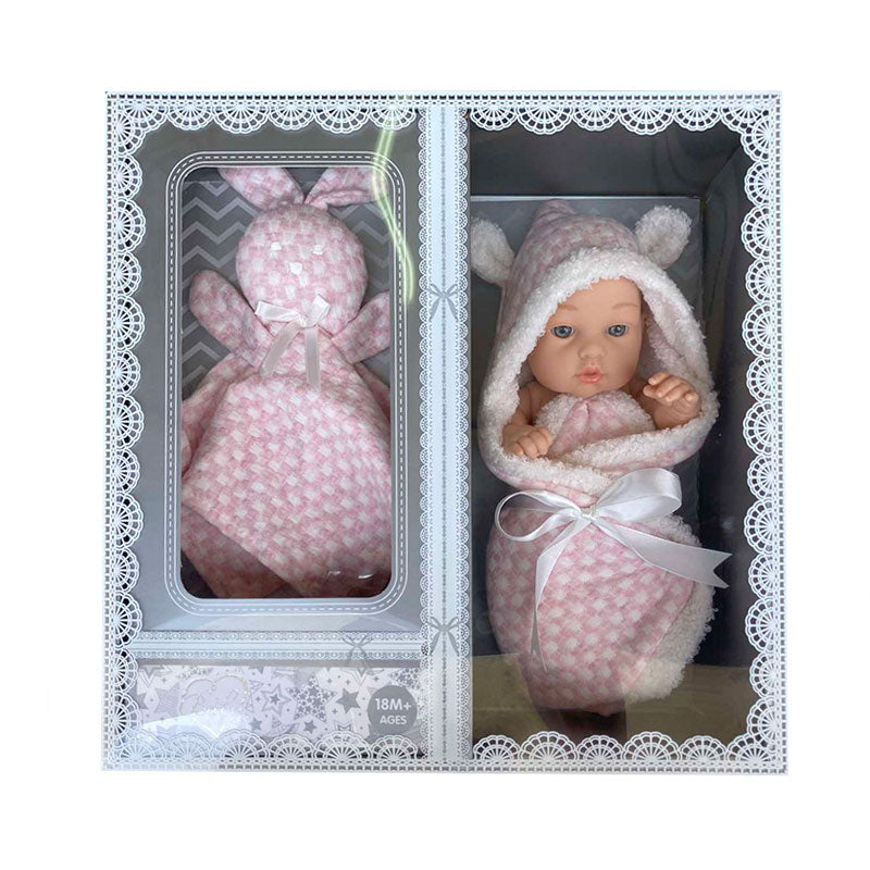 Бебе Новородено 10 Инча С Пелена Розова - Кукли И Аксесоари - Raya Toys - BebeMama