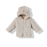 K3655 Яке С Качулка Bear Friend Бежов 98Cm - Якета И Палта - Bebetto - BebeMama