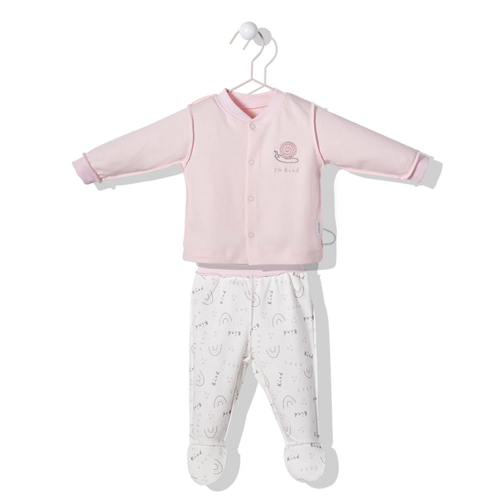 F1213 Пижама Cute And Cool Розов 6-9M/74Cm - Гащеризони - Bebetto - BebeMama