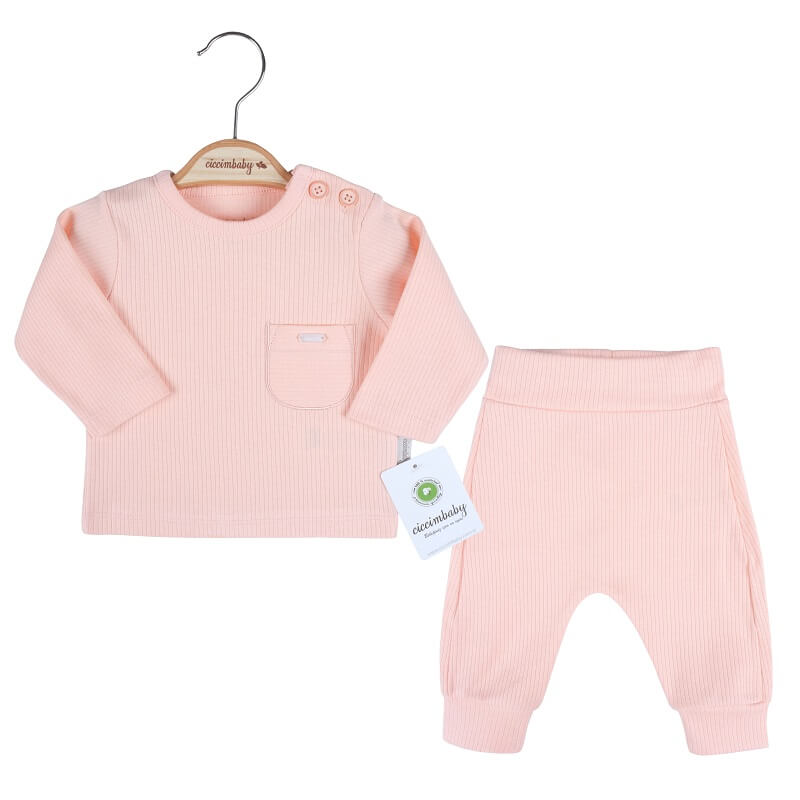 U4778К-Кт Блузка И Панталон Сьомга 3 М 2 Ч - Комплекти - Ciccim Baby - BebeMama