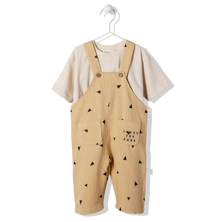 K3942 Гащеризон 2Ч. Owl Boy Бежов 3Y/98Cm - Гащеризони - Bebetto - BebeMama