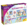 Пъзел 2Х12 Ч. Maxi Princess - Пъзели - Lisciani - BebeMama
