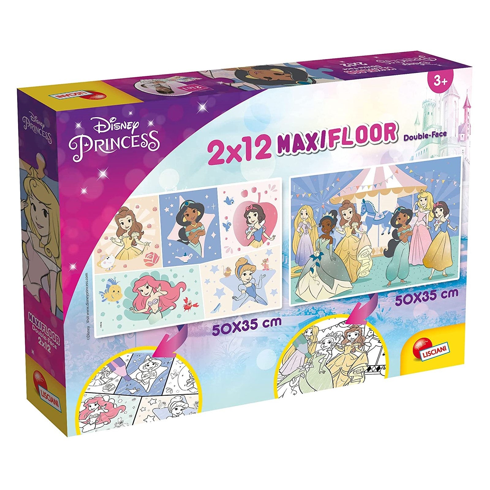 Пъзел 2Х12 Ч. Maxi Princess - Пъзели - Lisciani - BebeMama