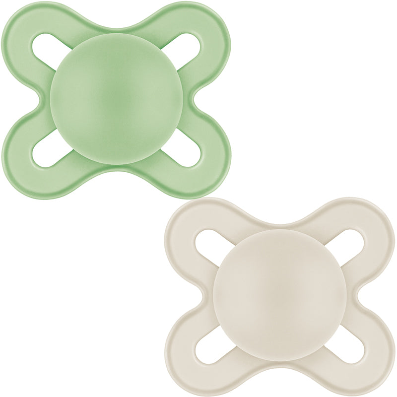 Залъгалка Pure Start Solid Зелен 0-2M 2Бр. - Залъгалки - Mam - BebeMama