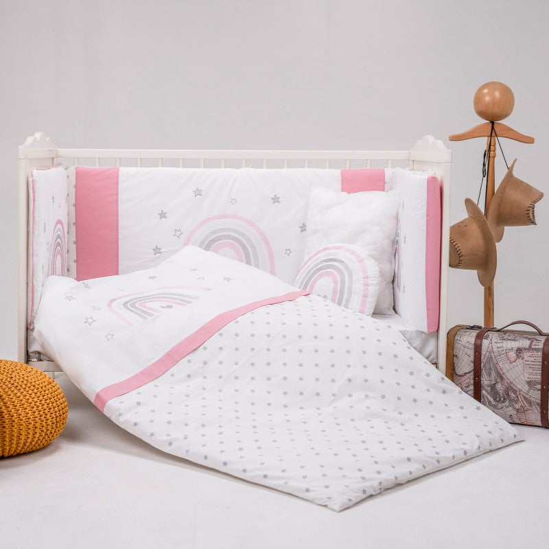 U510 Сп.К-Кт 5Ч. Pink 100X150Cm - Спални Комплекти - Bebetto - BebeMama
