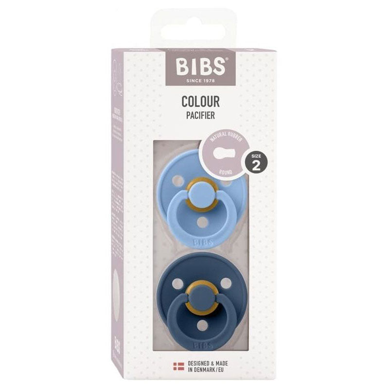 Биберони Colour Sky Blue/Steel Blue 6-18 М.2Бр - Биберони - Bibs - BebeMama