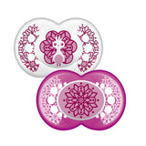 Залъгалка Clear Soother 6M+ 2 Бр. Паун+Beautiful --- BebeMama