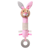 Писукаща Играчка С Гризалка Зайче - Меки Играчки - Babyono - BebeMama