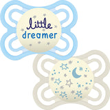 Залъгалка Perfect Night Soother 0M+ 2 Бр. Звезда Луна --- BebeMama