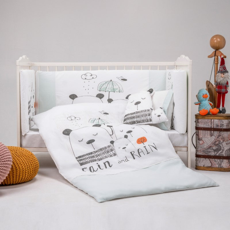 U499 Сп.К-Кт 5Ч. Mint 100X150Cm - Спални Комплекти - Bebetto - BebeMama