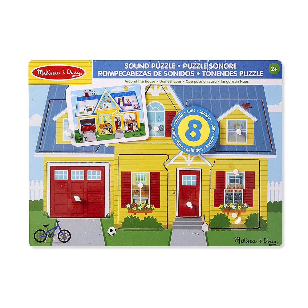 Около Къщата Пъзел Със Звуци - Пъзели - Melissa And Doug - BebeMama