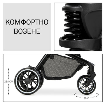 Количка Move So Simply Set Dark Navy Neon -  -  - BebeMama
