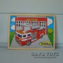 “Пожарна“ Пъзел Дърв. - Дървени Играчки - Raya Toys - BebeMama