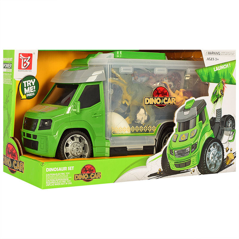 Кола С Динозаври И Аксесоари - Коли, Камиони, Влакове И Самолети - Raya Toys - BebeMama