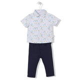 K3957К-Кт 2Ч. Butik 2023 Yaz Т.Син 9-12M/80Cm - Комплекти - Bebetto - BebeMama