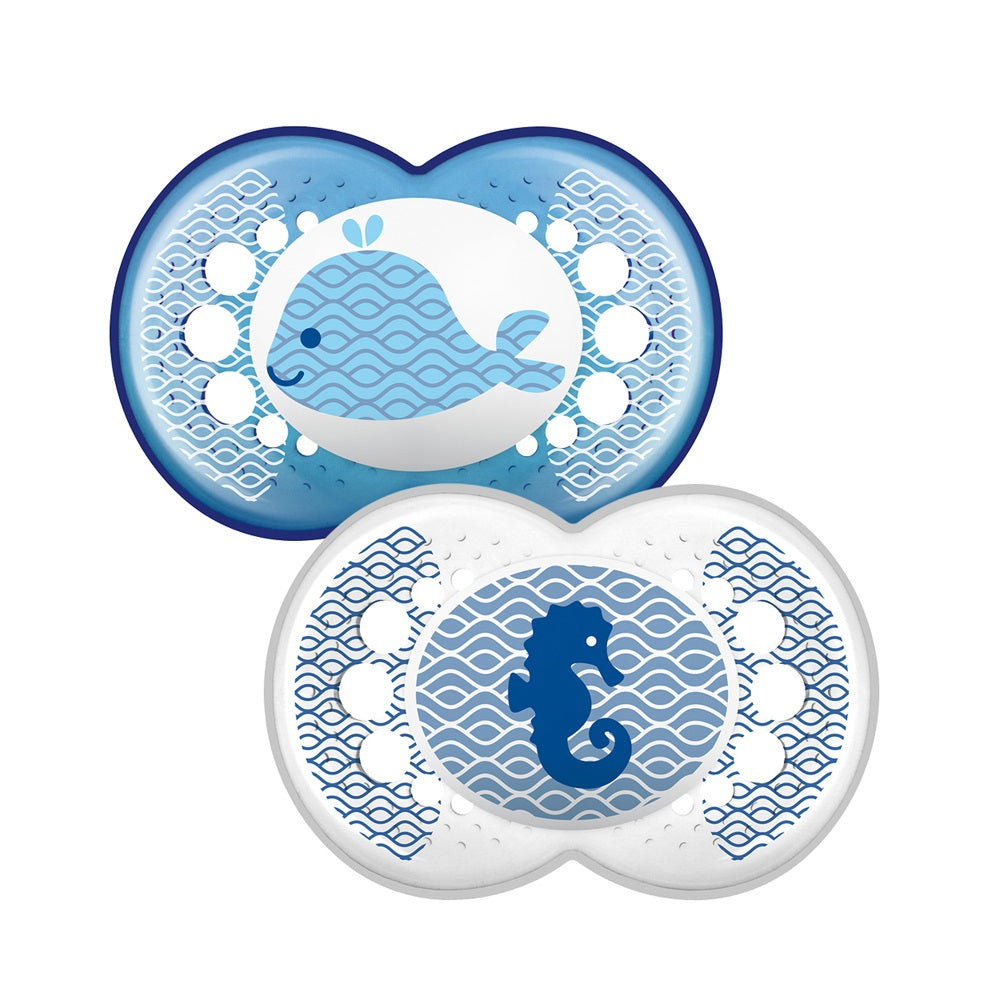 Залъгалка Clear Soother 6M+ 2 Бр. Паун+Beautiful --- BebeMama
