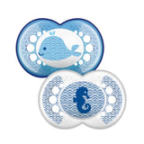 Залъгалка Clear Soother 6M+ 2 Бр. Паун+Beautiful --- BebeMama