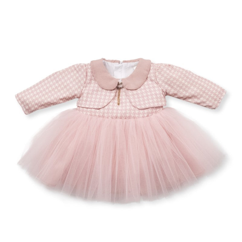 K4199 Официална Рокля Pink 6-9M/74Cm - Рокли - Bebetto - BebeMama