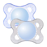 Залъгалка Crystal Soother Син 0M+ 2 Бр. - Залъгалки - Mam - BebeMama