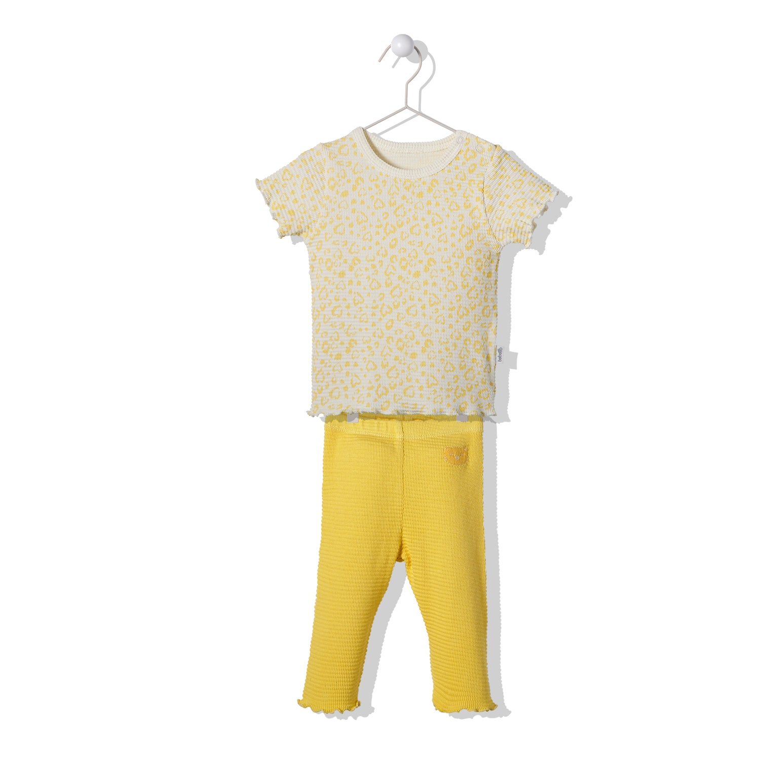 K3727 К-Кт 2Ч. Cute Leo Жълт 18-24M/92Cm - Комплекти - Bebetto - BebeMama