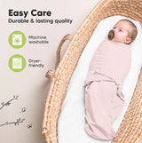 Антистрес Пелени За Повиване Organic 0-3 Месеца 3Бр Розови KeaBabies --- BebeMama