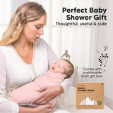 Антистрес Пелени За Повиване Organic 0-3 Месеца 3Бр Розови KeaBabies --- BebeMama