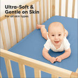 Чаршаф И Протектор 2В1 Protect+ 60Х120См 2 Броя Син/Сив Keababies --- BebeMama