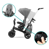 Триколка Kinderkraft Easytwist Сива --- BebeMama