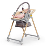 Столче За Хранене Kinderkraft Lastree Сиво --- BebeMama