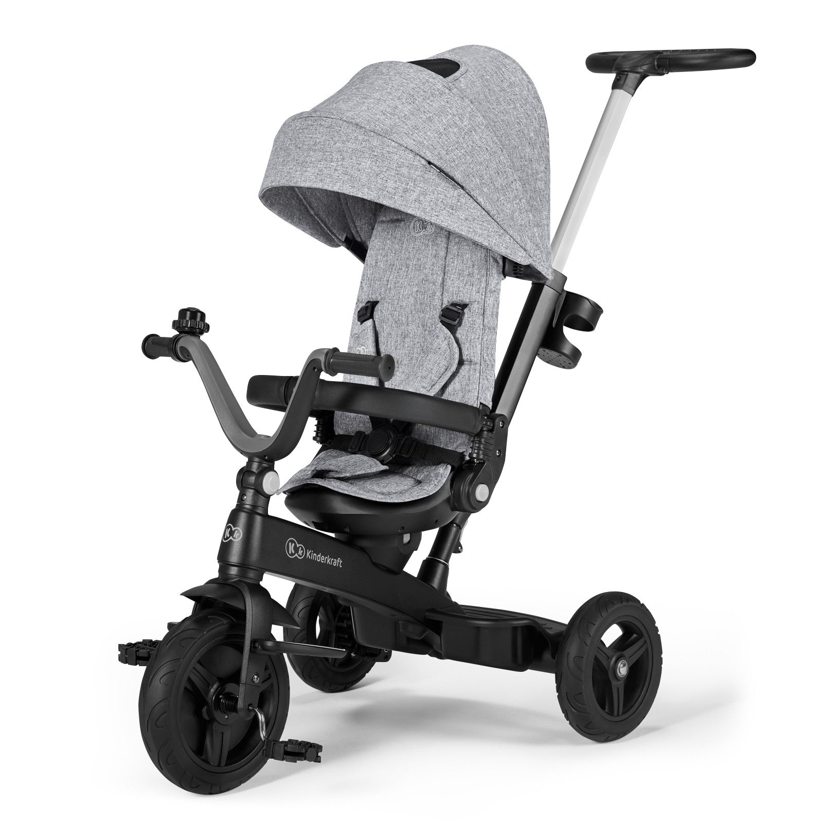 Триколка Kinderkraft Twipper Сива - Триколки - Kinderkraft - BebeMama