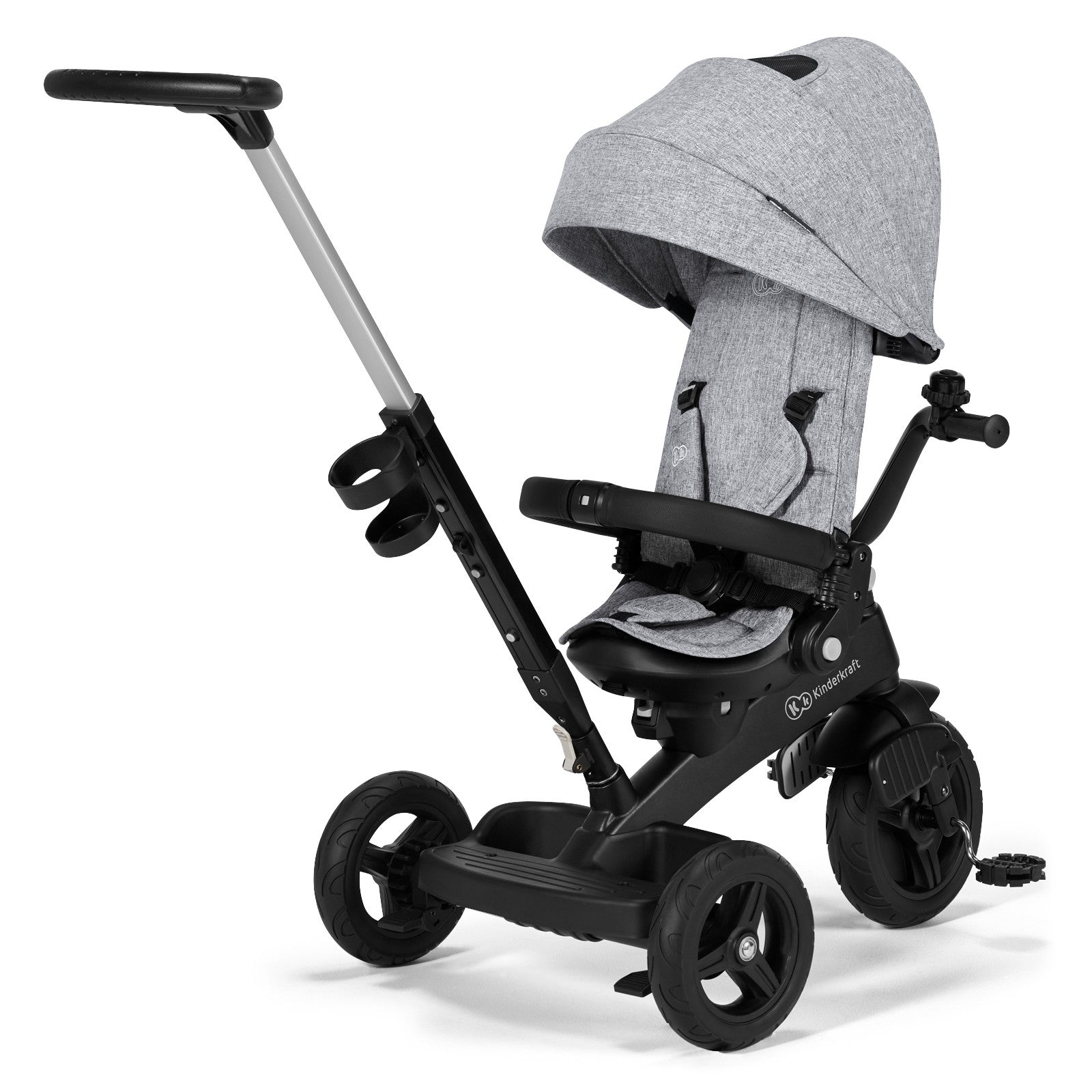 Триколка Kinderkraft Twipper Сива --- BebeMama