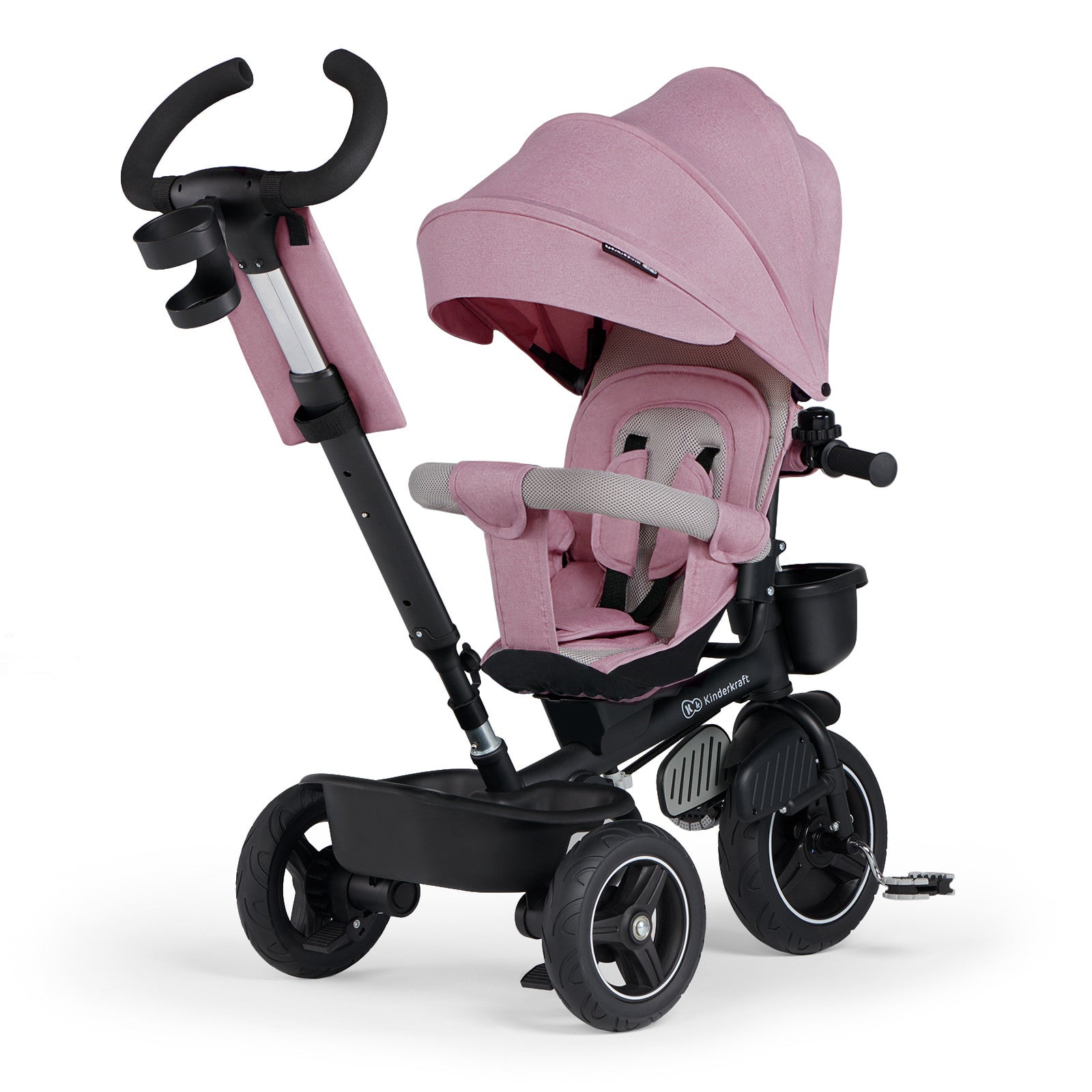 Триколка Kinderkraft Spinstep Розова --- BebeMama