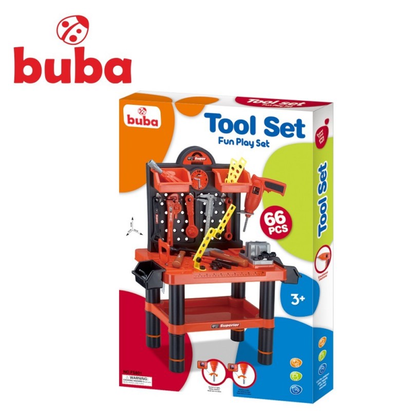 Детски комплект куфар с инструменти Buba Bricolage Работилница --- BebeMama