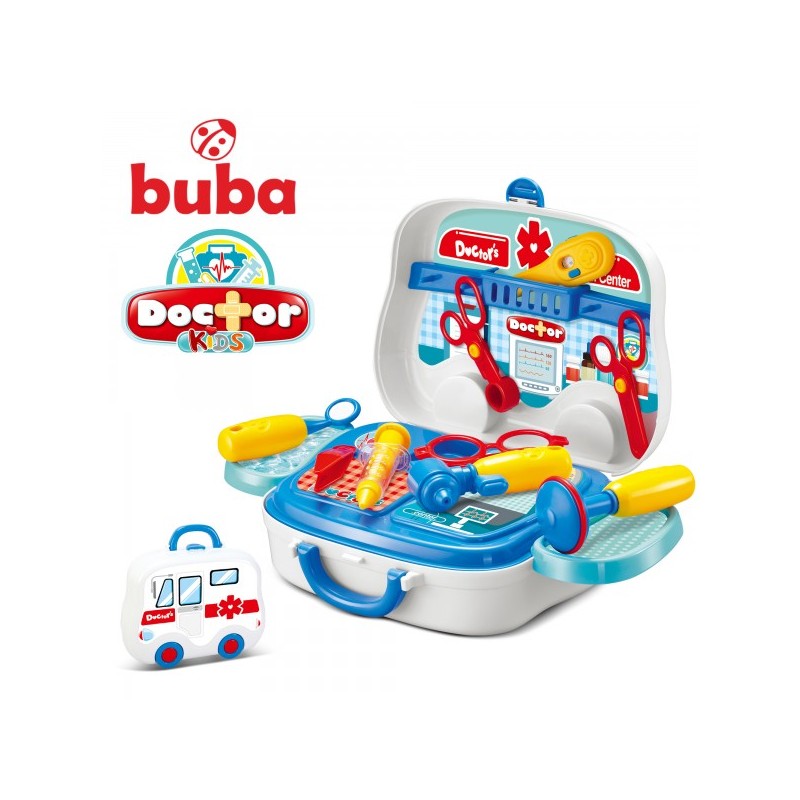 Малък Детски Лекарски Комплект Buba Little Doctor 008-918 - Професии За Малки И Големи - Buba - BebeMama