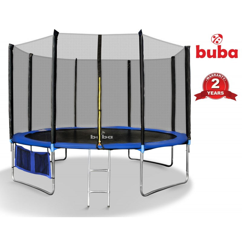 Детски батут Buba 12FT (366 см) с мрежа и стълба - Батути - Buba - BebeMama