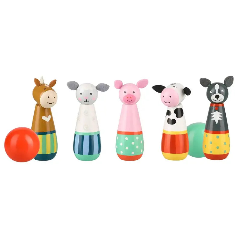 Дървен Боулинг - Farm Animals - Спорт И Забава - Orange Tree Toys - BebeMama