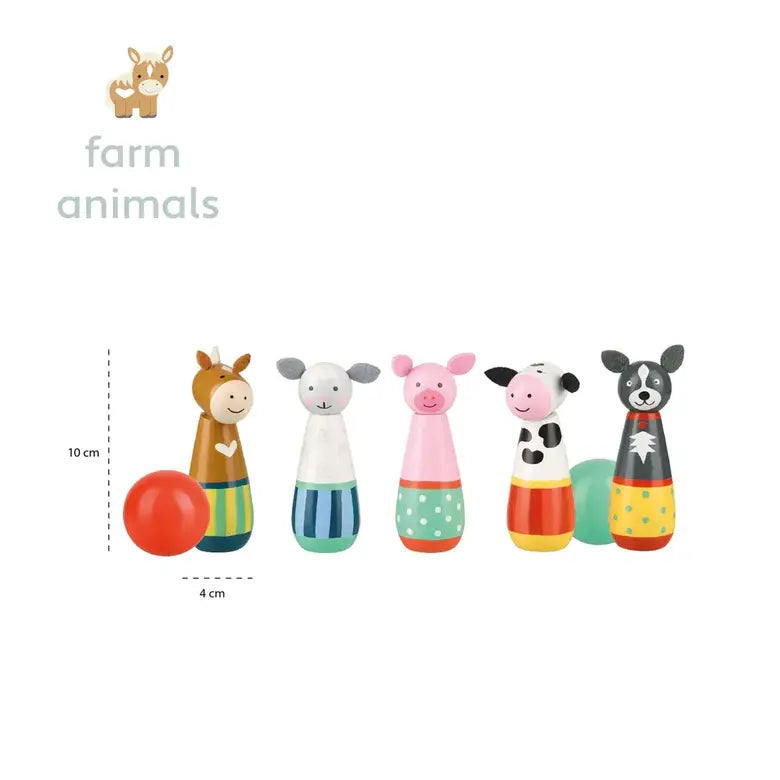 Дървен Боулинг - Farm Animals --- BebeMama