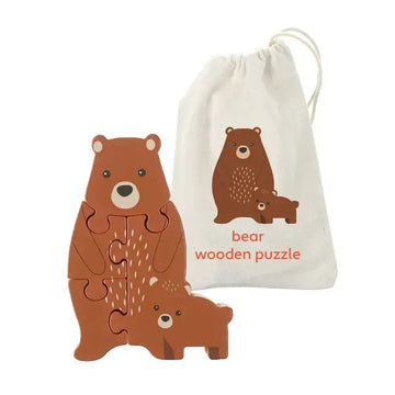 Дървен Пъзел "Мечета" - Woodland Animals -  -  - BebeMama