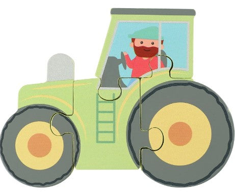 Дървен Пъзел, Трактор(Fsc®) - Пъзели - Orange Tree Toys - BebeMama
