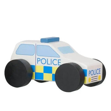 Дървена Полицейска Кола - Emergency Services - Коли, Камиони, Влакове И Самолети - Orange Tree Toys - BebeMama