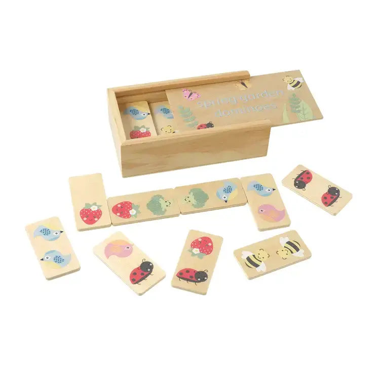 Дървено Домино "Градина" - Spring Garden - Занимателни Играчки - Orange Tree Toys - BebeMama