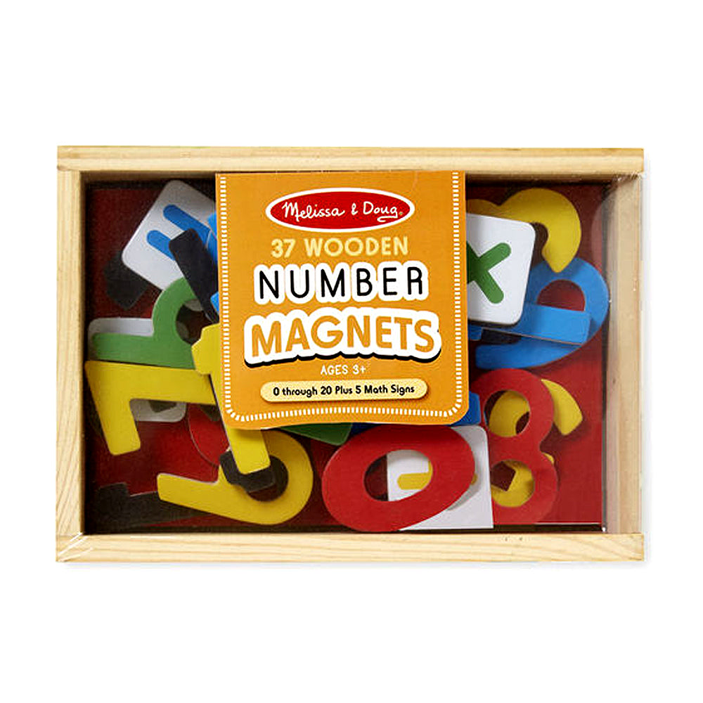 Кутия С Дървени Магнитни Цифри - Магнити - Melissa And Doug - BebeMama