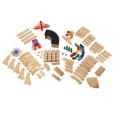 Дървена Влакова Композиция 132 Ч. --- BebeMama