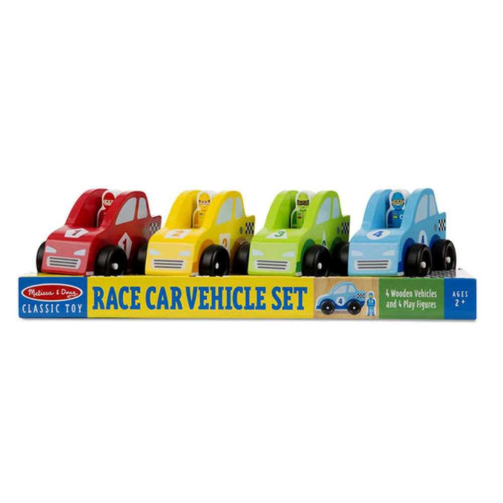 Дървена Състезателна Кола - Дървени Играчки - Melissa And Doug - BebeMama