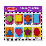 Дървен Пъзел Цветни Фигури - Пъзели - Melissa And Doug - BebeMama